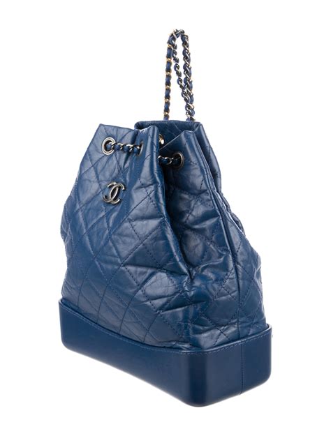 blue chanel backpack|Chanel backpack gabrielle.